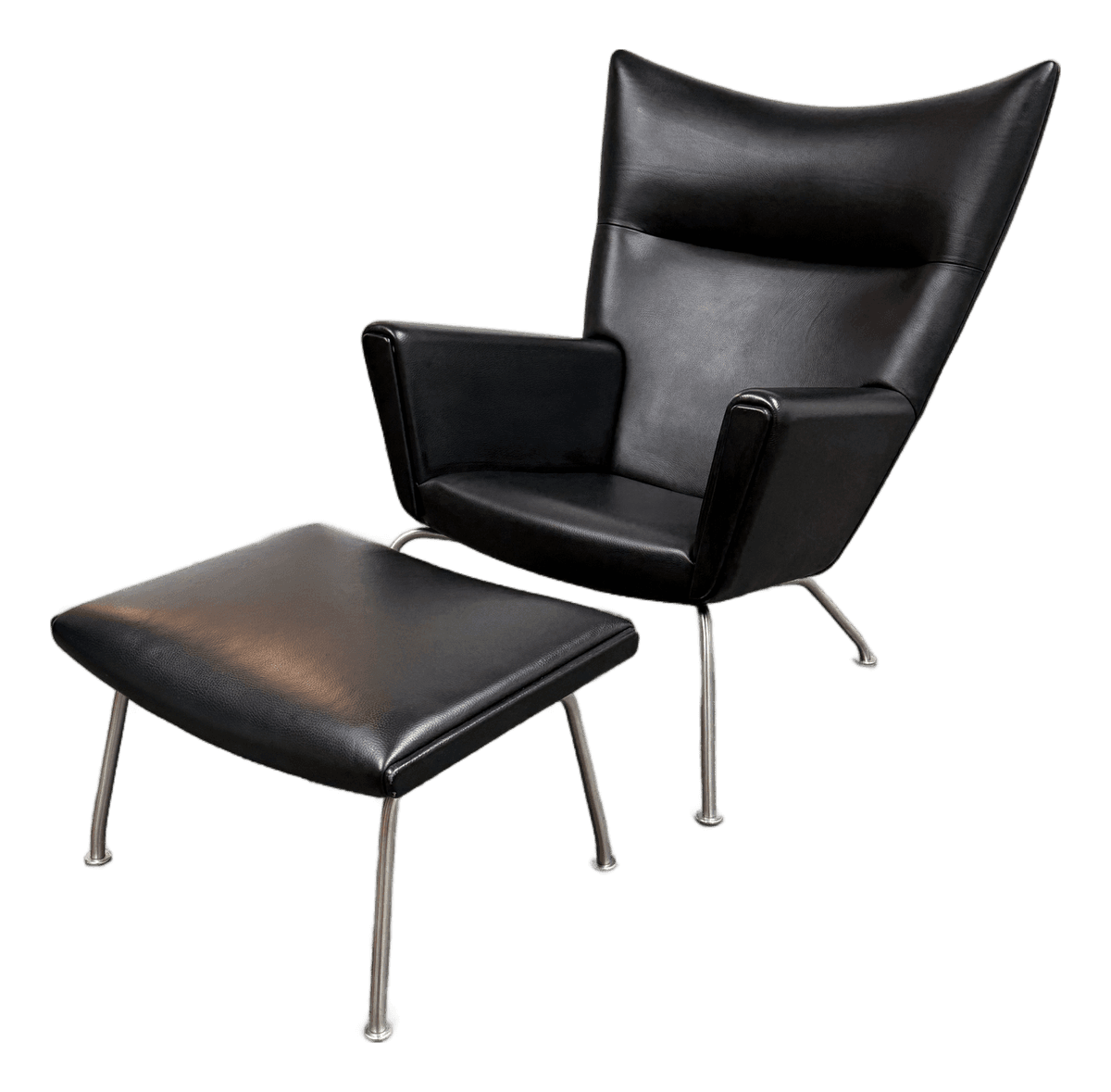 Hans Wegner for Carl Hansen & Son Thor Lounge Chair + Ottoman, Set - Thumbnail 2