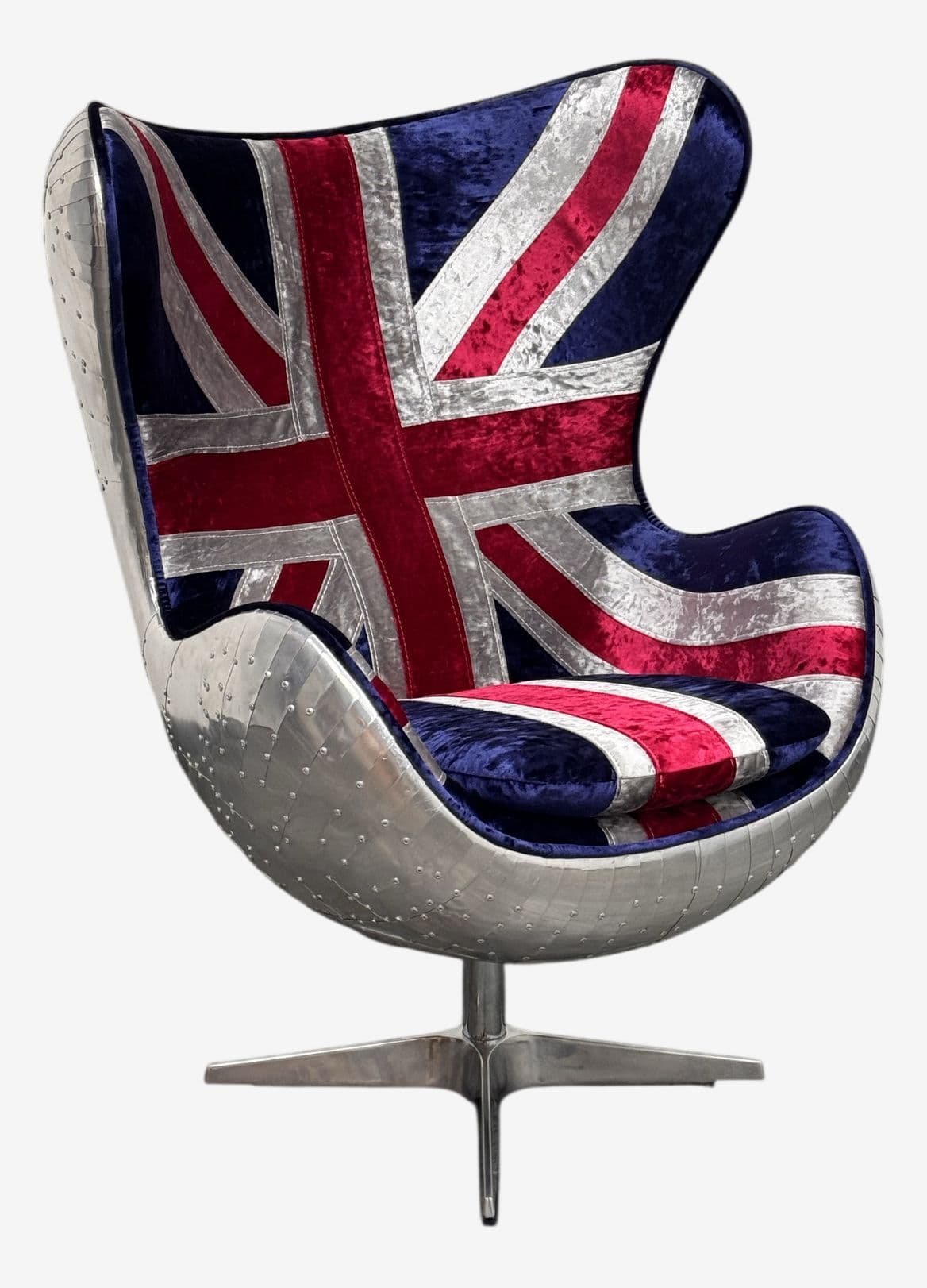 Acme Furniture Brancaster Union Jack Egg Chair - Image 1