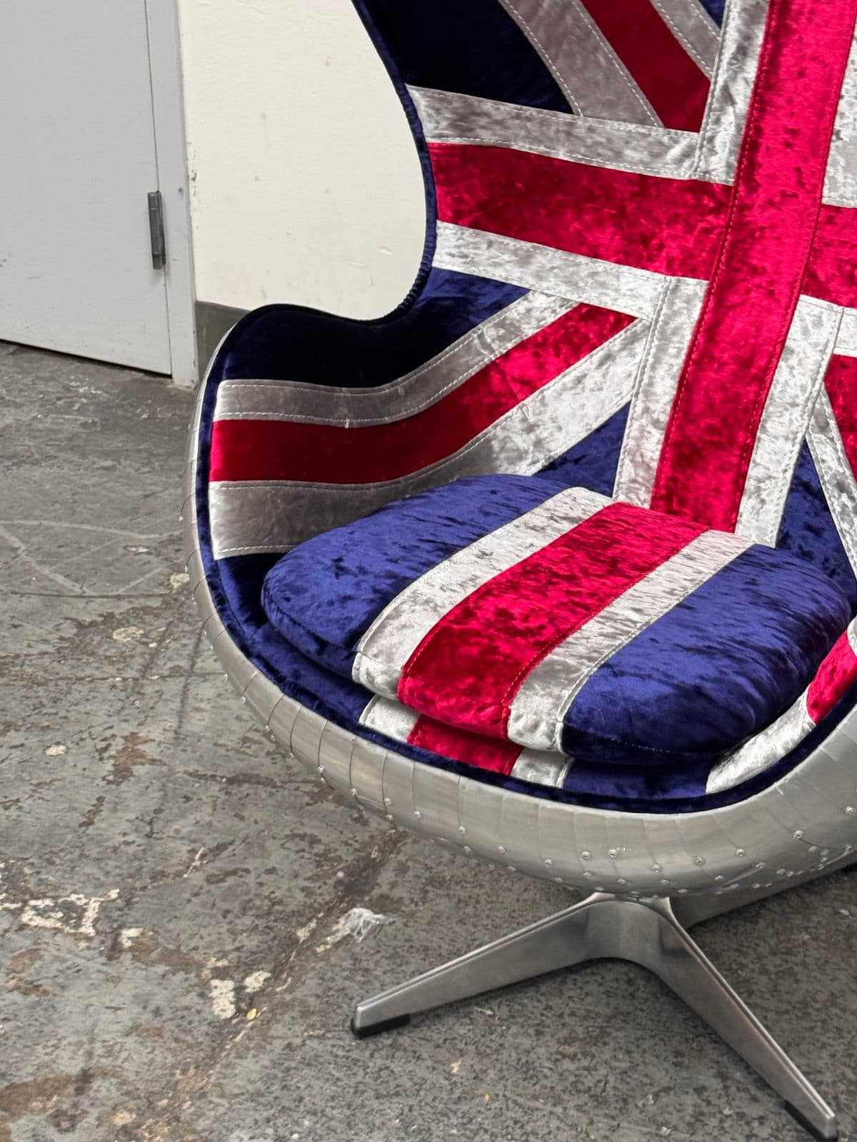 Acme Furniture Brancaster Union Jack Egg Chair - Thumbnail 7
