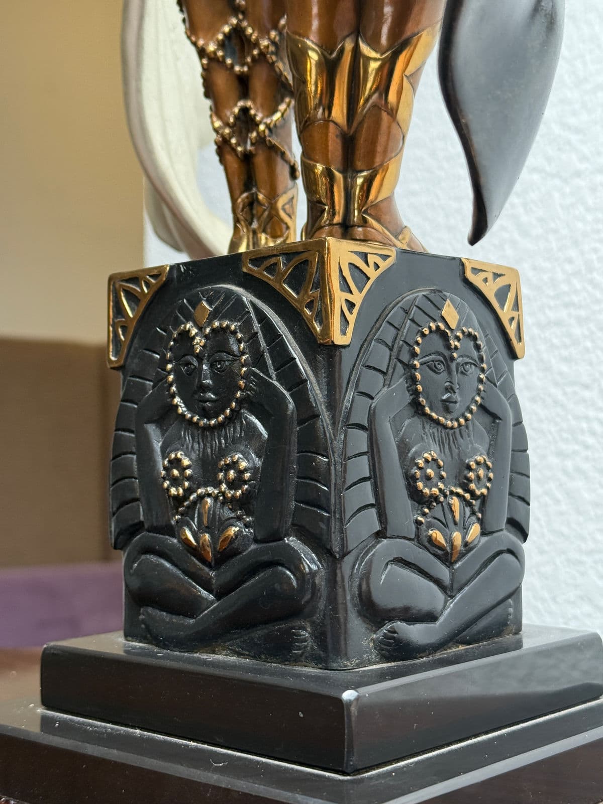 Erté, Romain De Tirtoff (1892–1990) "Lovers and Idol" Bronze Sculpture - Thumbnail 8