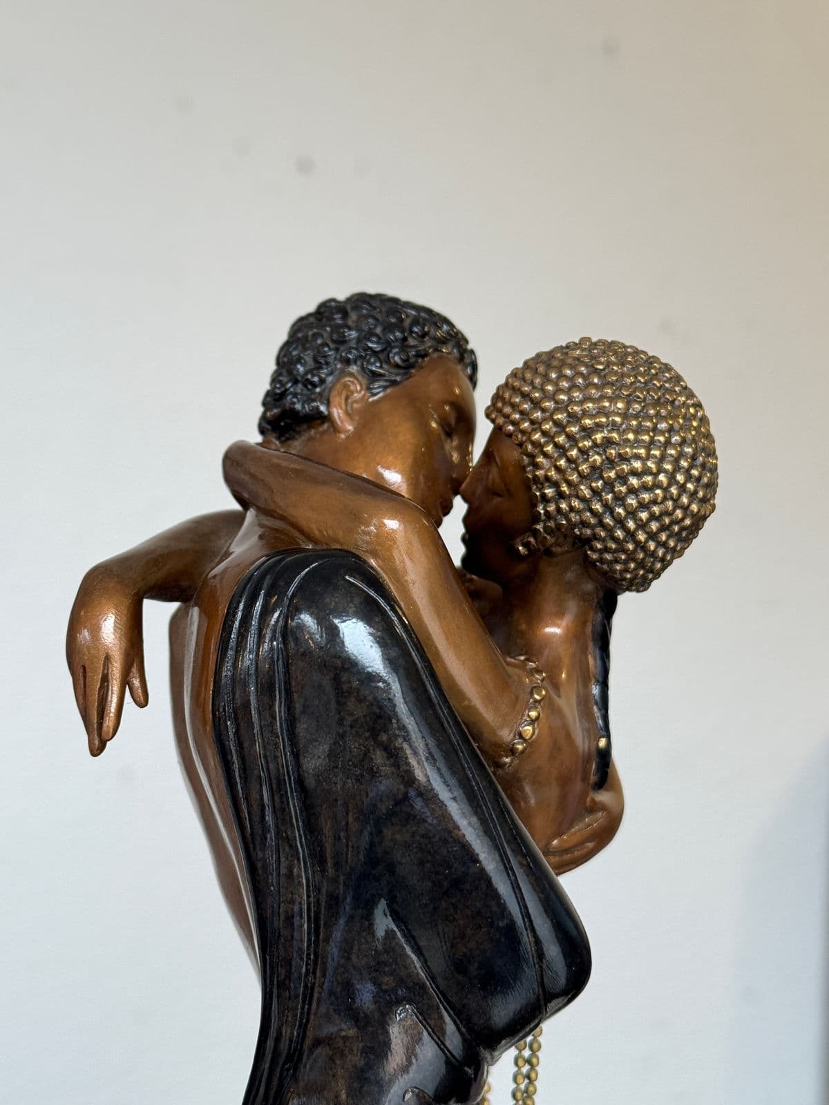 Erté, Romain De Tirtoff (1892–1990) "Lovers and Idol" Bronze Sculpture - Thumbnail 5