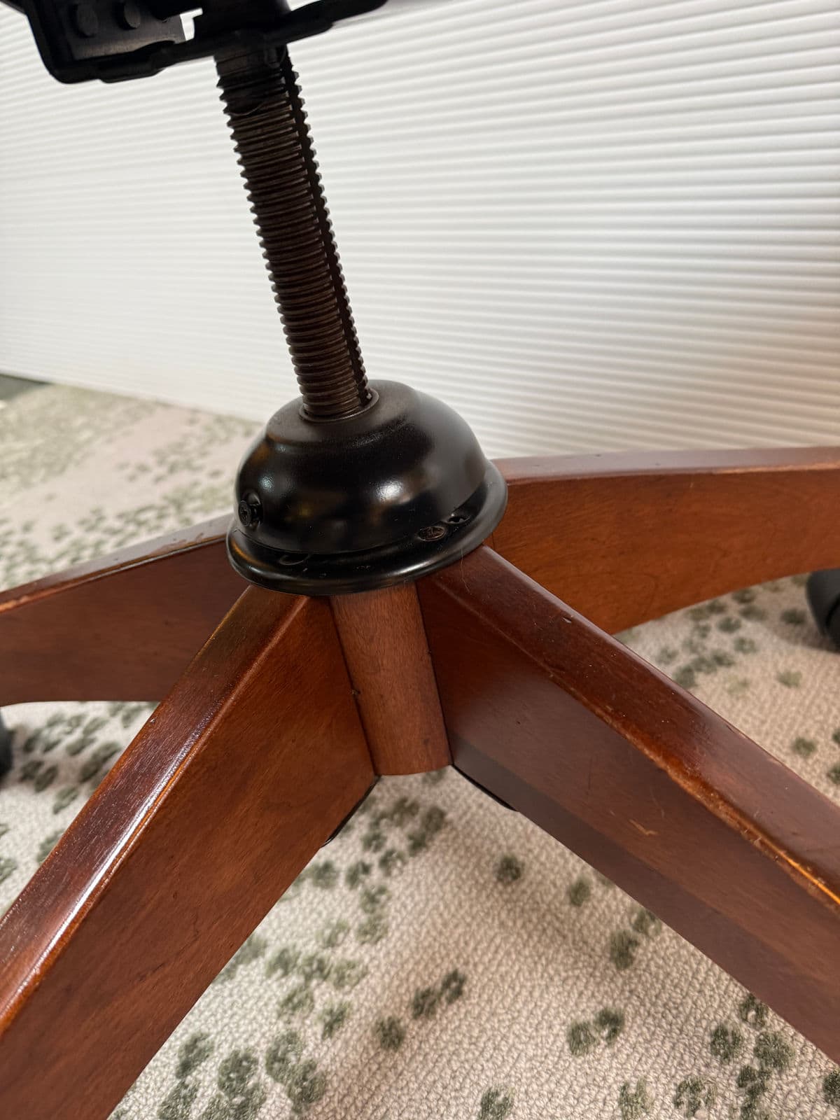 Vintage Nichols & Stone Wooden Office Chair - Thumbnail 7