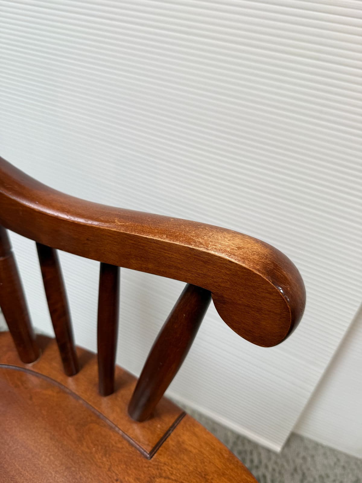 Vintage Nichols & Stone Wooden Office Chair - Thumbnail 11