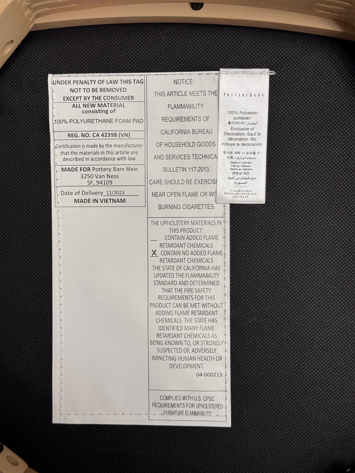 Pottery Barn Cline Dining Chair - Thumbnail 13