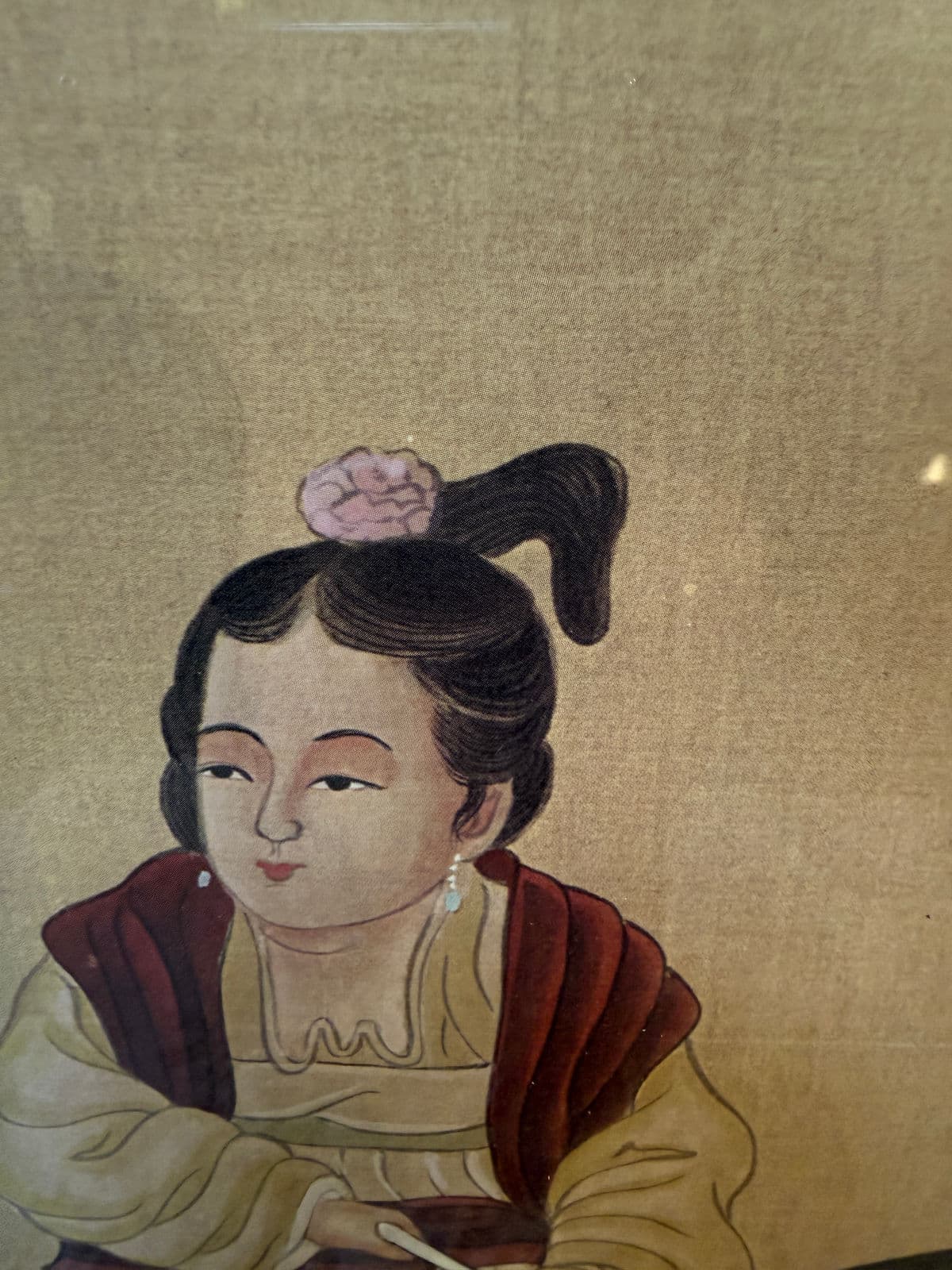 B. Chan Ladies of the Court on Tang Horseback Print on Silk, Framed - Thumbnail 12