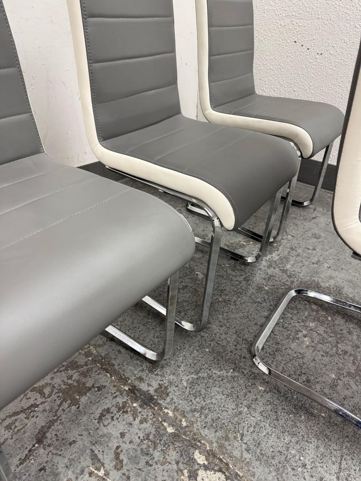 Symphony Cantilever Dining Chairs, Set of Four - Thumbnail 5