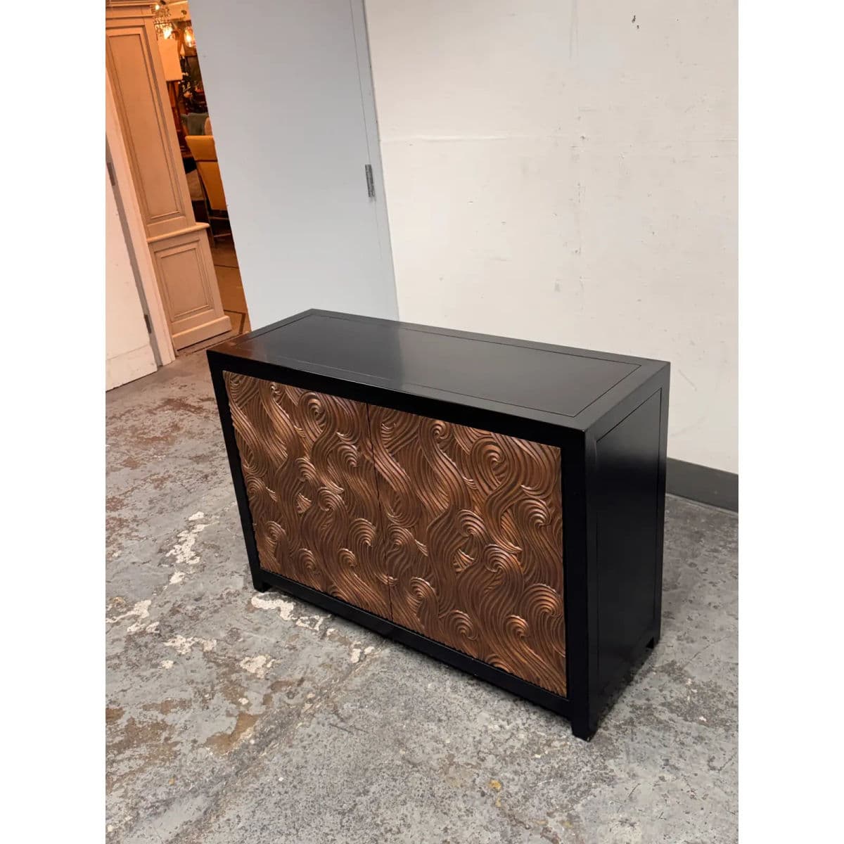 Robert Kuo for McGuire Furniture Dragon Swirl Bar Cabinet - Thumbnail 8