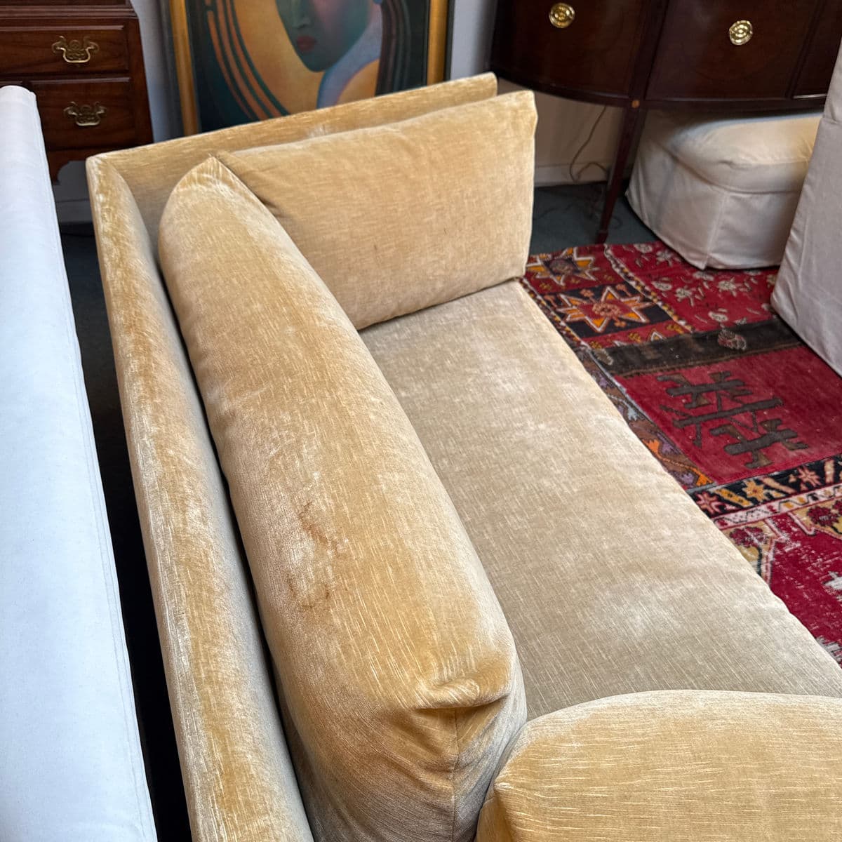 John Salandino for Baker Furniture Angled Sofa - Thumbnail 12