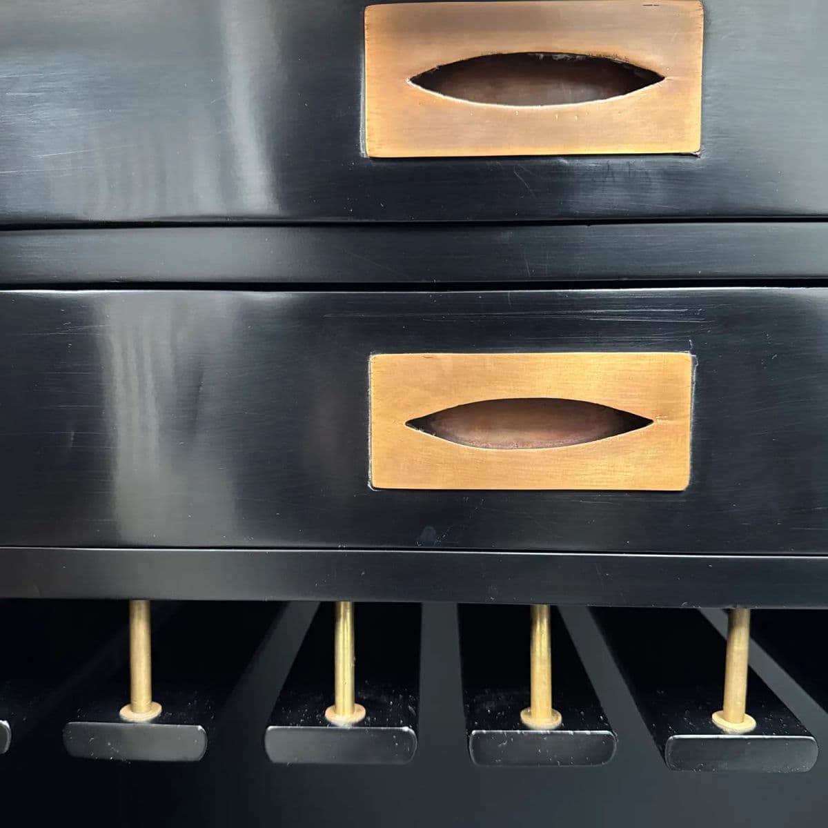 Robert Kuo for McGuire Furniture Dragon Swirl Bar Cabinet - Thumbnail 9