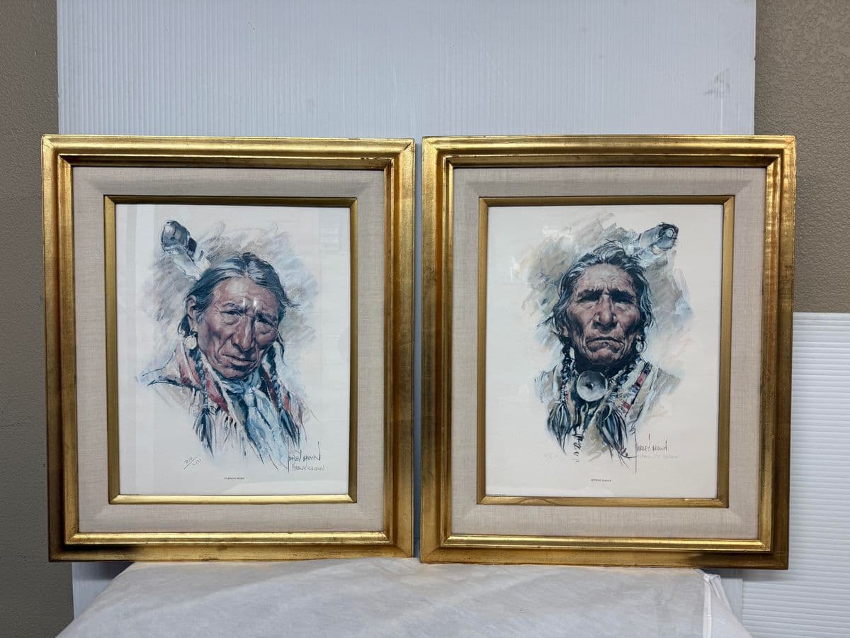 Harley Brown Sitting Eagle Lithograph, Signed - Thumbnail 12