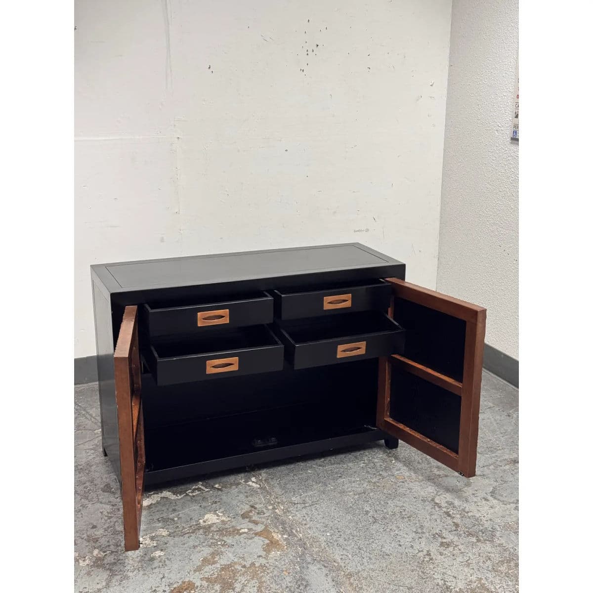 Robert Kuo for McGuire Furniture Dragon Swirl Bar Cabinet - Thumbnail 3