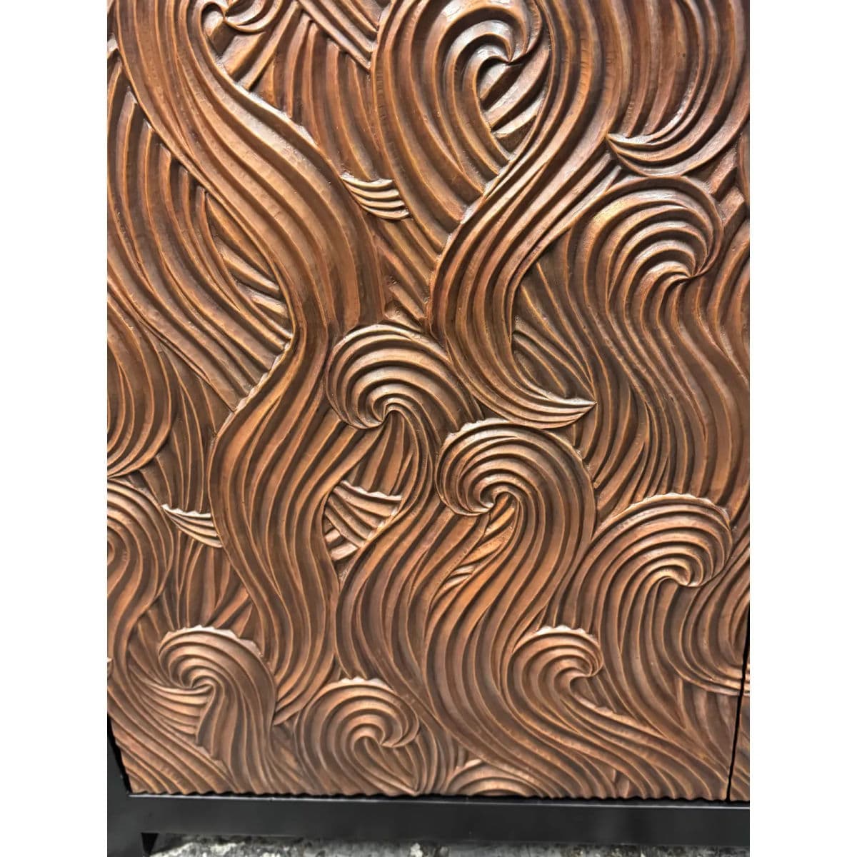 Robert Kuo for McGuire Furniture Dragon Swirl Bar Cabinet - Thumbnail 13