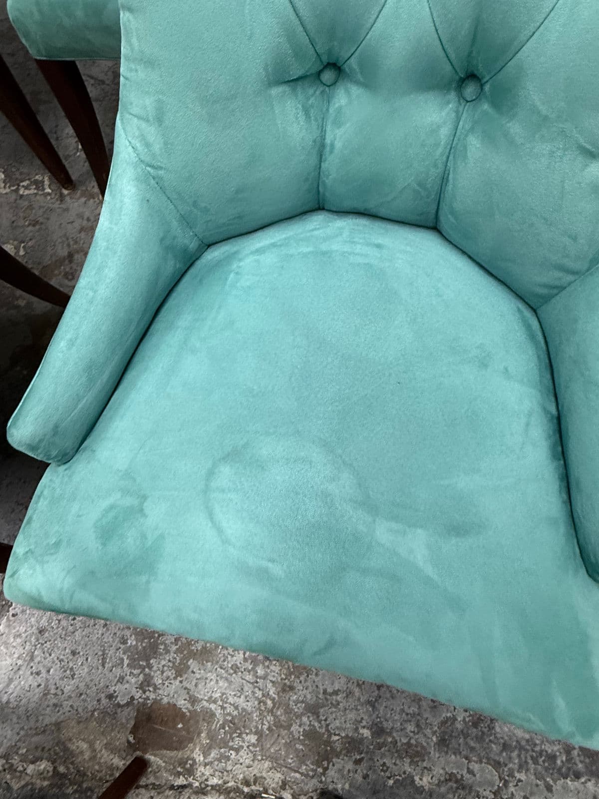 Bernhardt Art Deco Tufted Side Chairs, Set of Six - Thumbnail 8