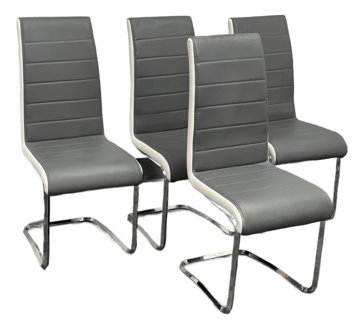 Symphony Cantilever Dining Chairs, Set of Four - Thumbnail 2