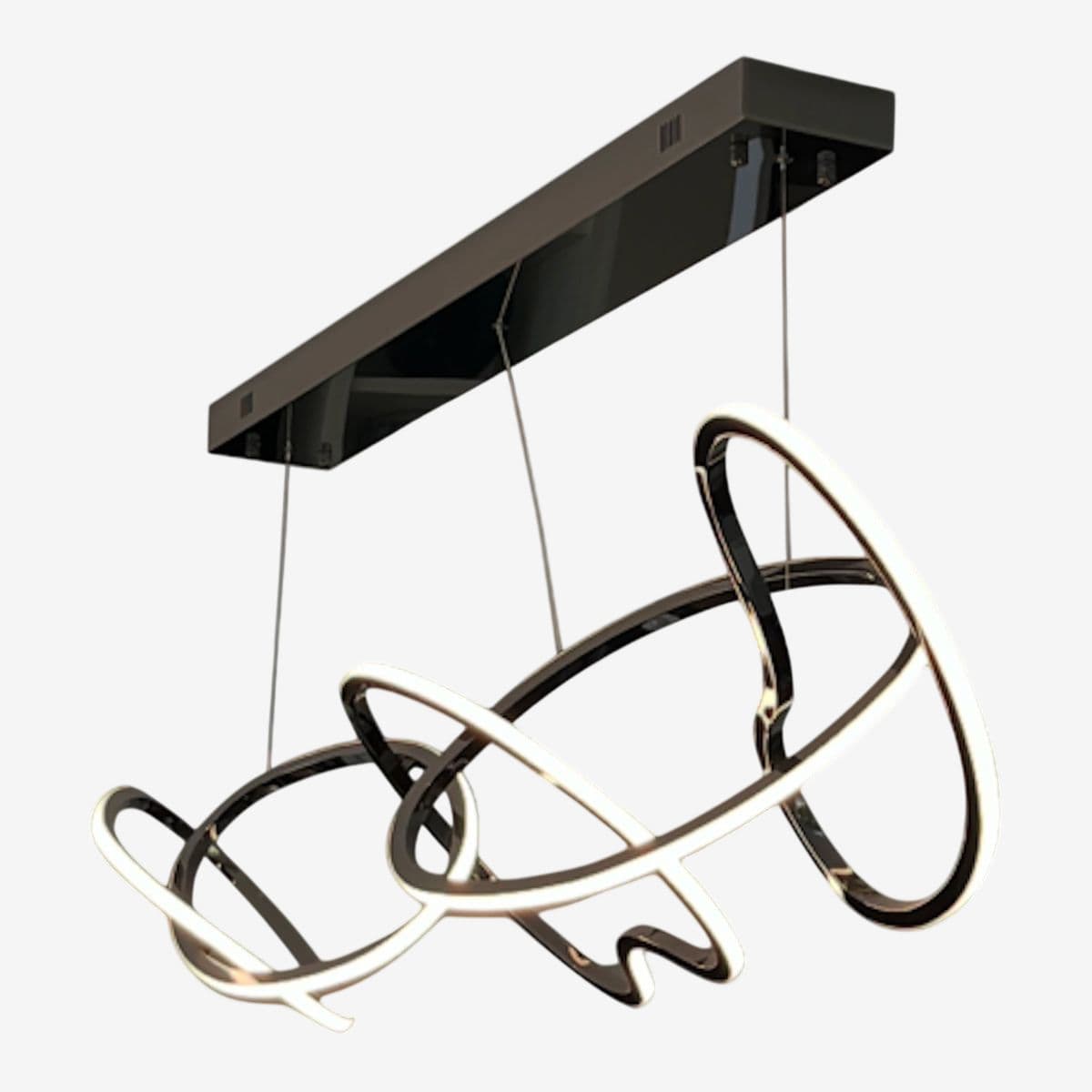 Eta Lighting Unity Chandelier, Brushed Chrome - Image 1