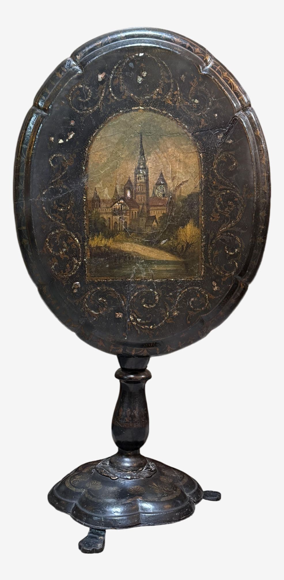 19th Century Victorian Tilt Top Pedestal Table - Image 1