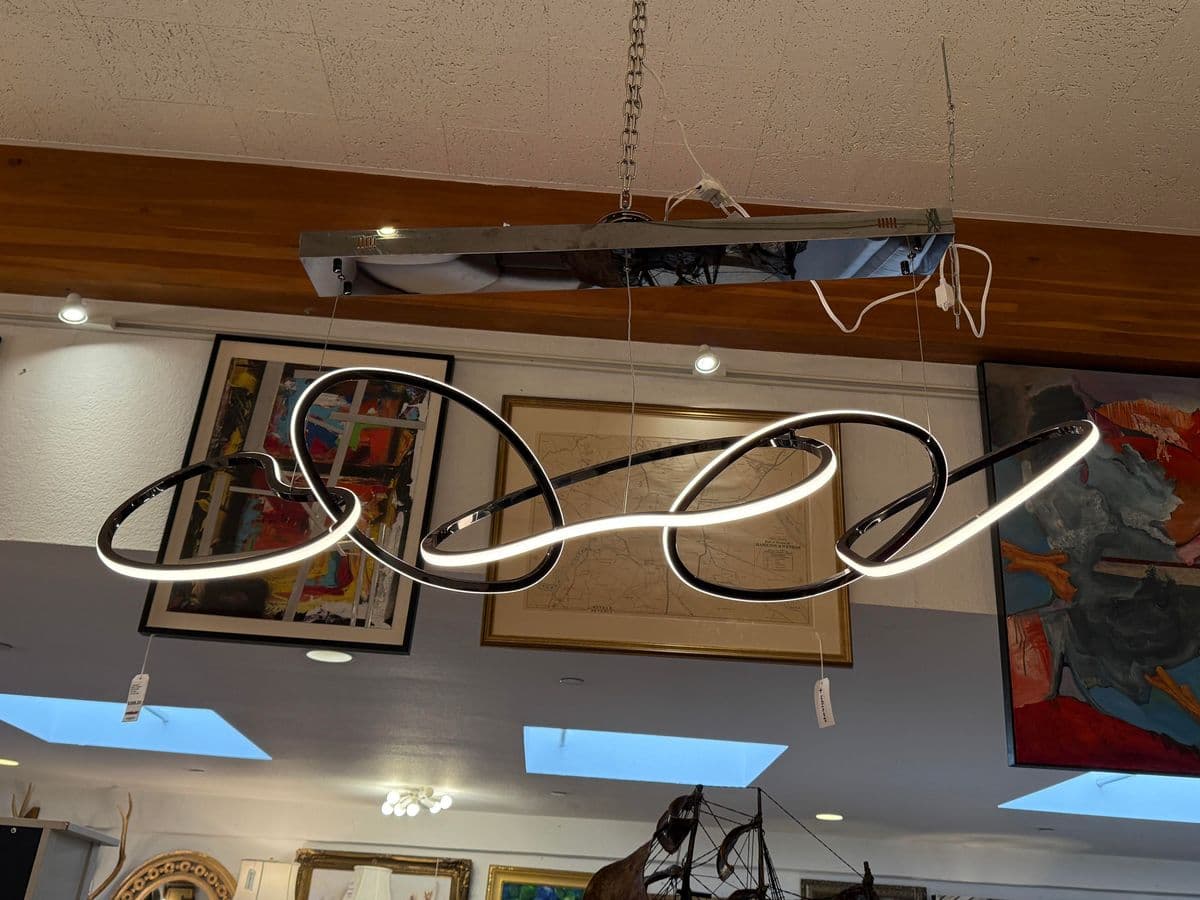 Eta Lighting Unity Chandelier, Brushed Chrome - Thumbnail 4