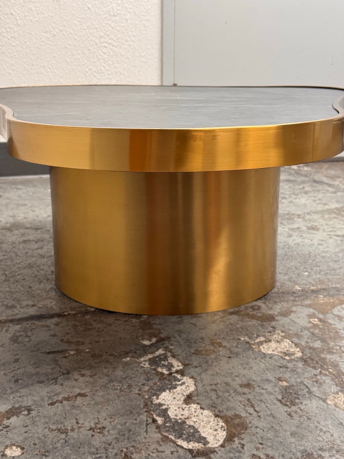 Michael Oren Design Marquina Marble Kidney Coffee Table + Side Table, Set of Two - Thumbnail 12