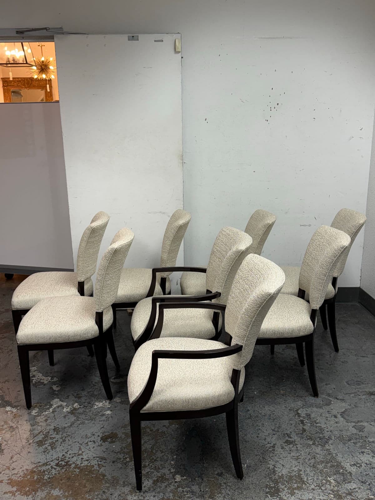 Armani by Nancy Corzine Venus Dining Chairs, Set of Eight - Thumbnail 5