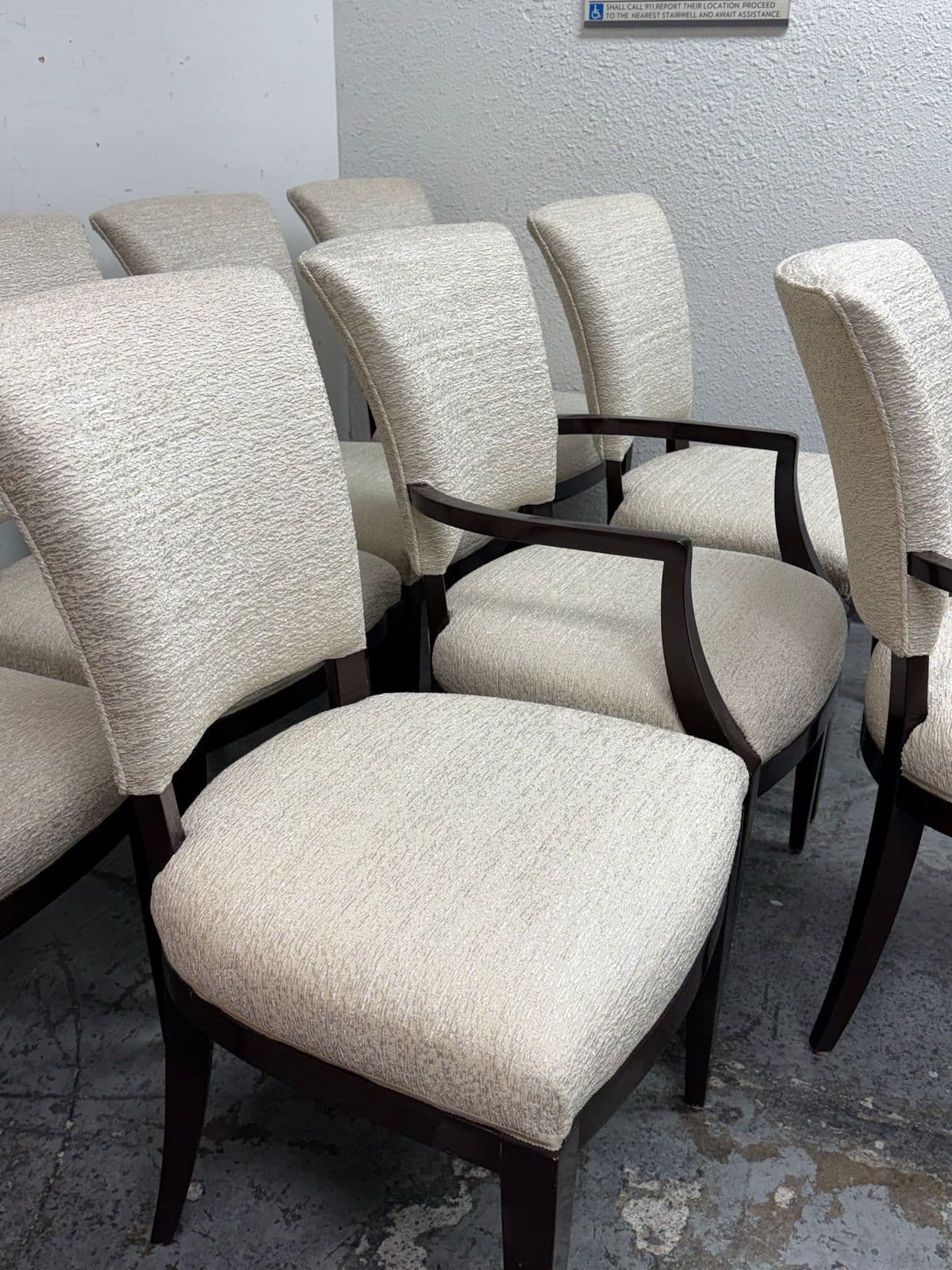 Armani by Nancy Corzine Venus Dining Chairs, Set of Eight - Thumbnail 10