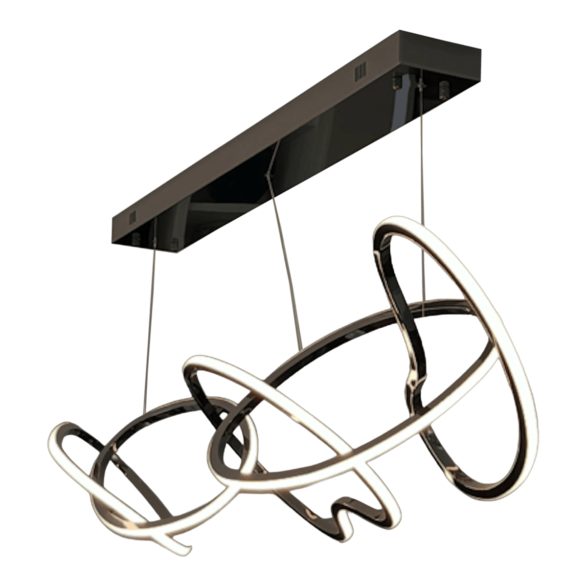 Eta Lighting Unity Chandelier, Brushed Chrome - Thumbnail 2
