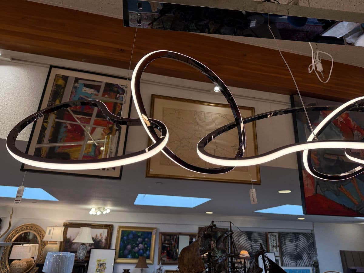 Eta Lighting Unity Chandelier, Brushed Chrome - Thumbnail 13