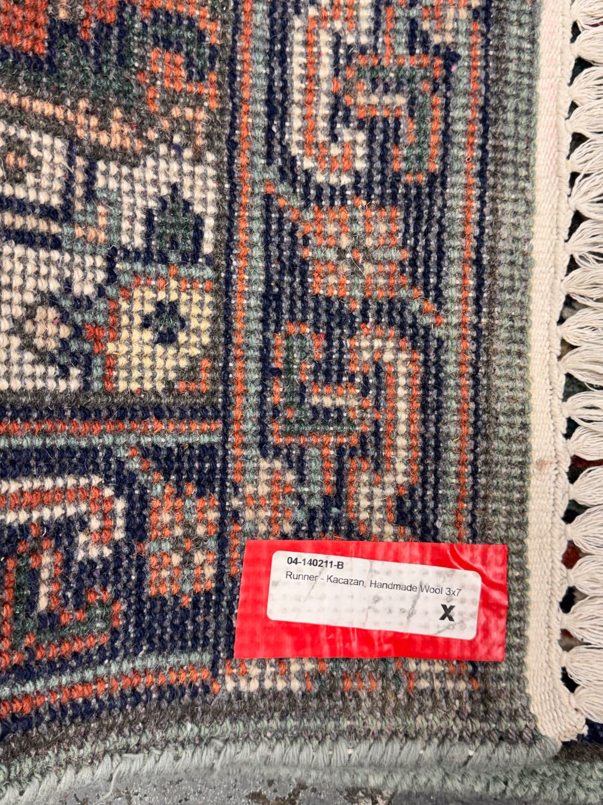 2ft 9in × 8ft 3in Vintage Wool Runner Rug - Thumbnail 13
