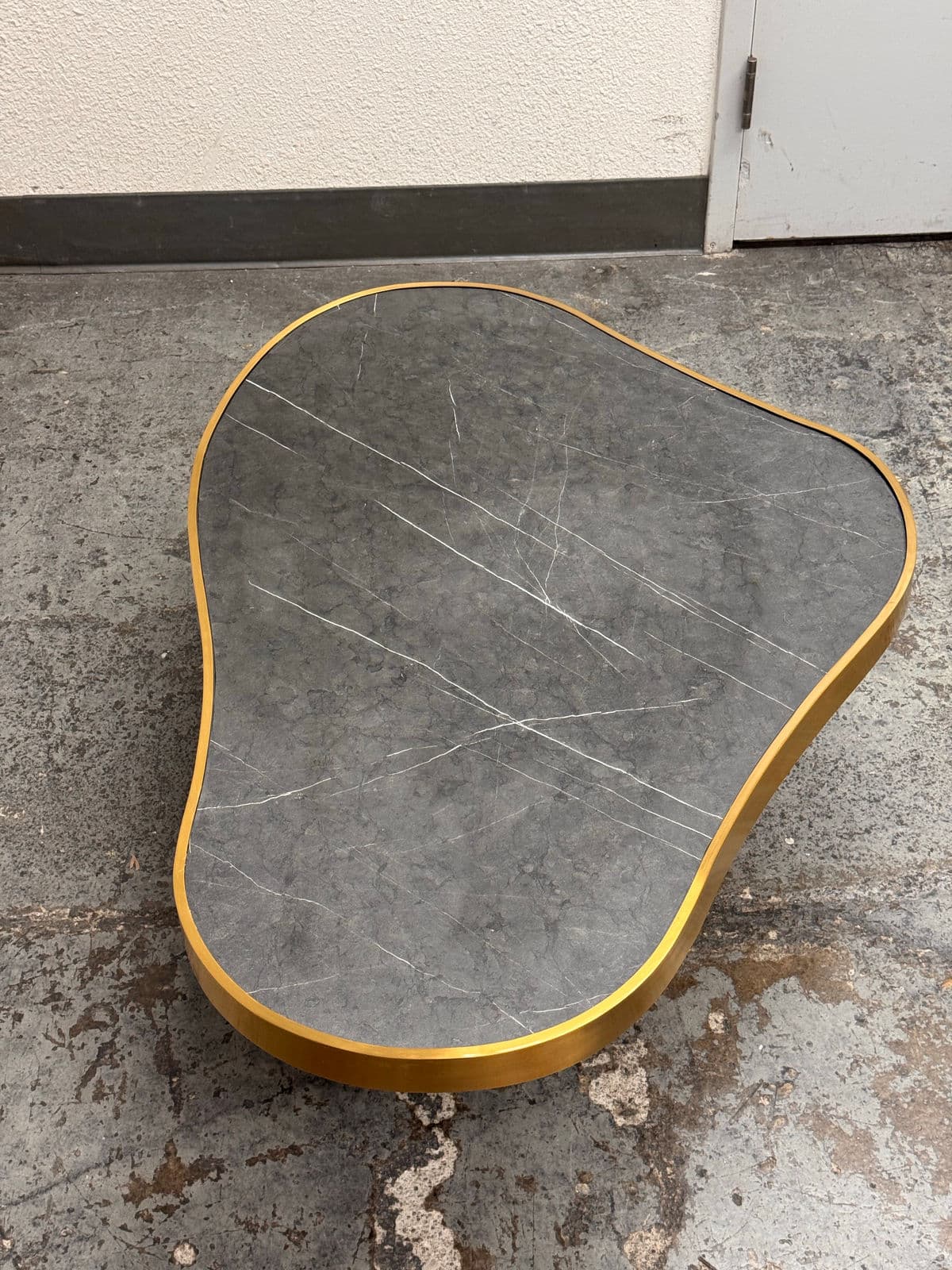 Michael Oren Design Marquina Marble Kidney Coffee Table + Side Table, Set of Two - Thumbnail 11