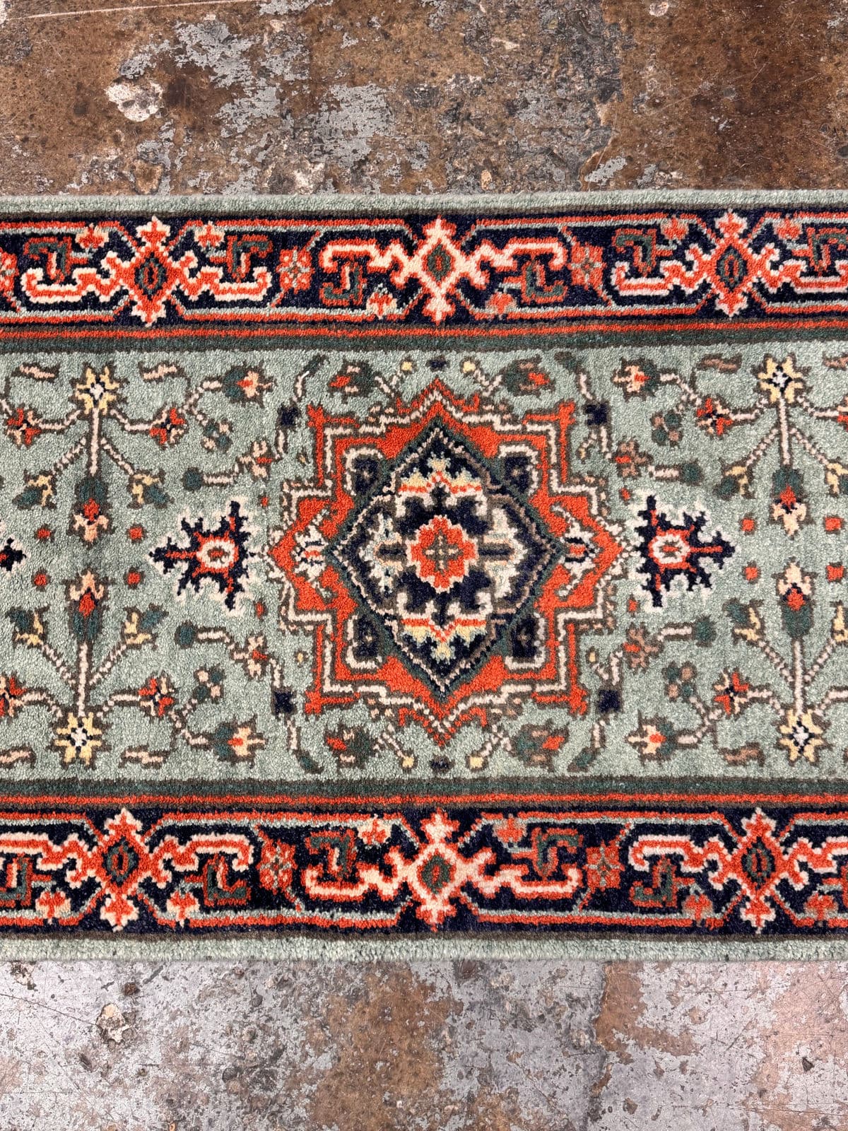 2ft 9in × 8ft 3in Vintage Wool Runner Rug - Thumbnail 10