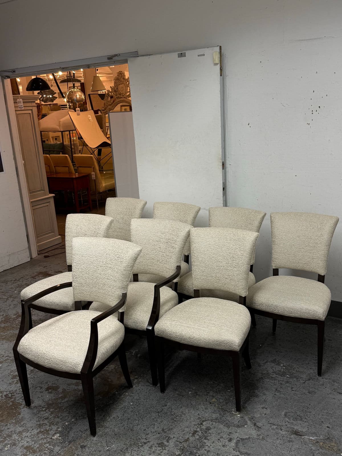 Armani by Nancy Corzine Venus Dining Chairs, Set of Eight - Thumbnail 3