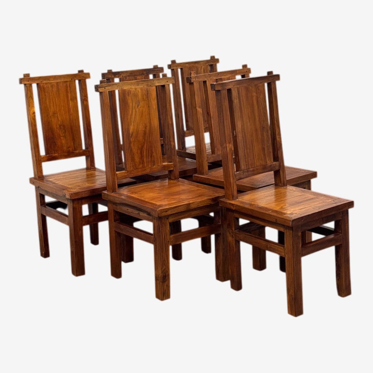Handcrafted Dining Chairs, Set of Six - Image 1