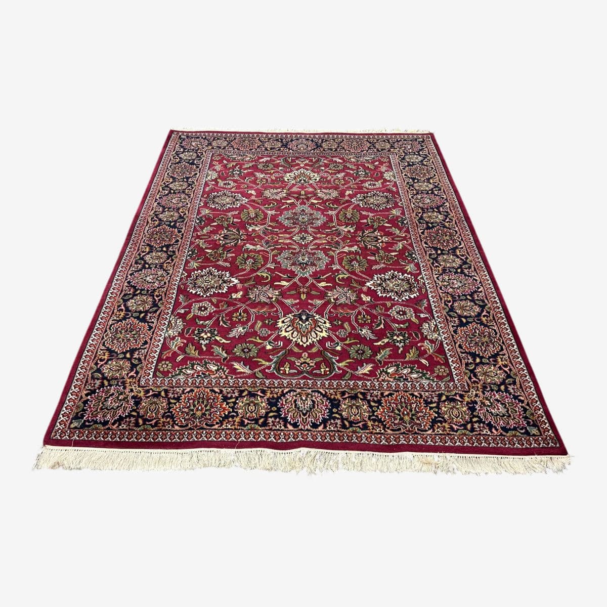 5ft 10in × 8ft 10in Oriental Wool Area Rug - Image 1