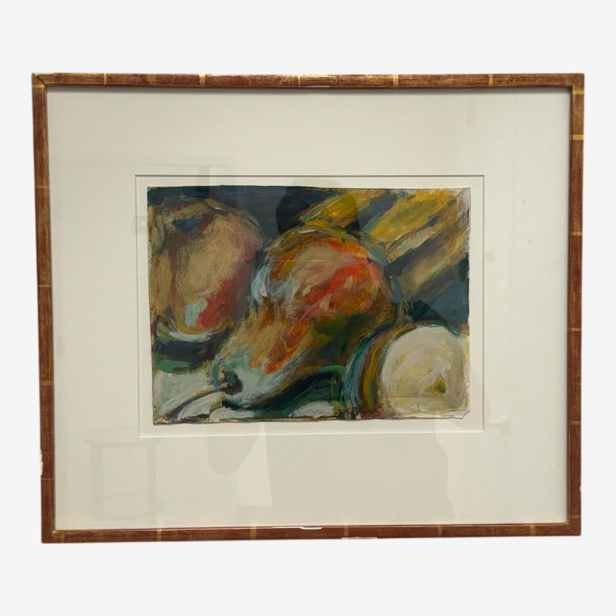 Vintage Fruit Still Life Oil Painting, Signed - Image 1