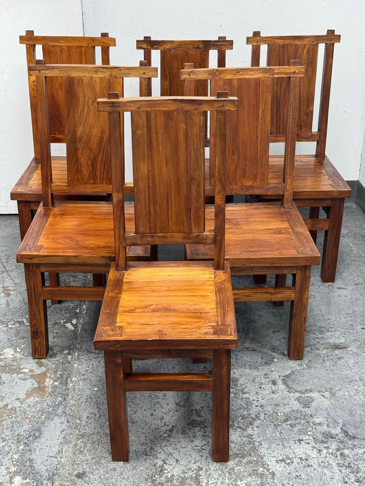 Handcrafted Dining Chairs, Set of Six - Thumbnail 3