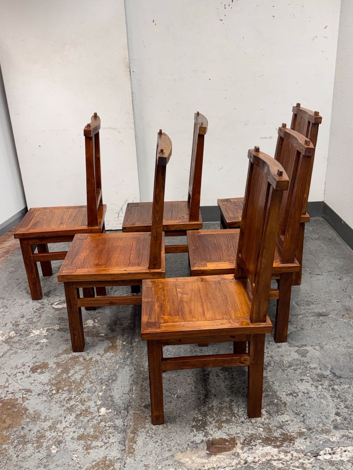 Handcrafted Dining Chairs, Set of Six - Thumbnail 5