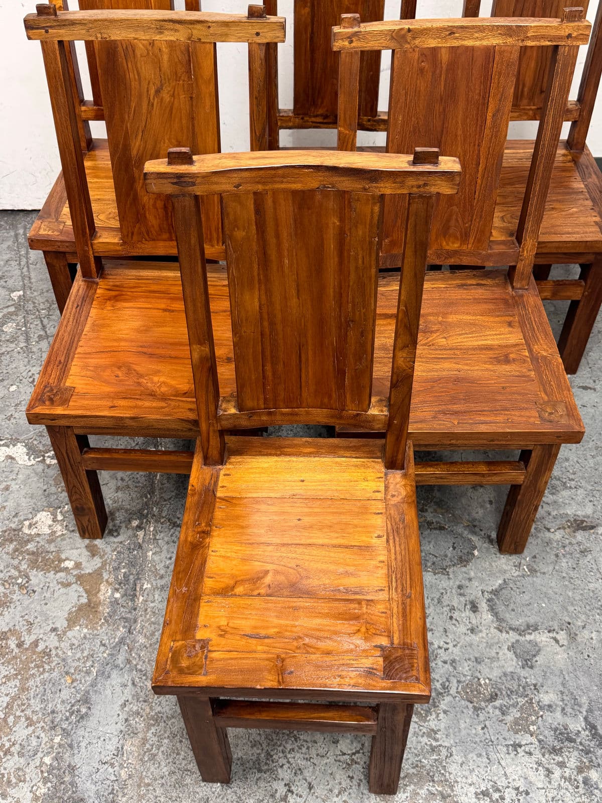 Handcrafted Dining Chairs, Set of Six - Thumbnail 8