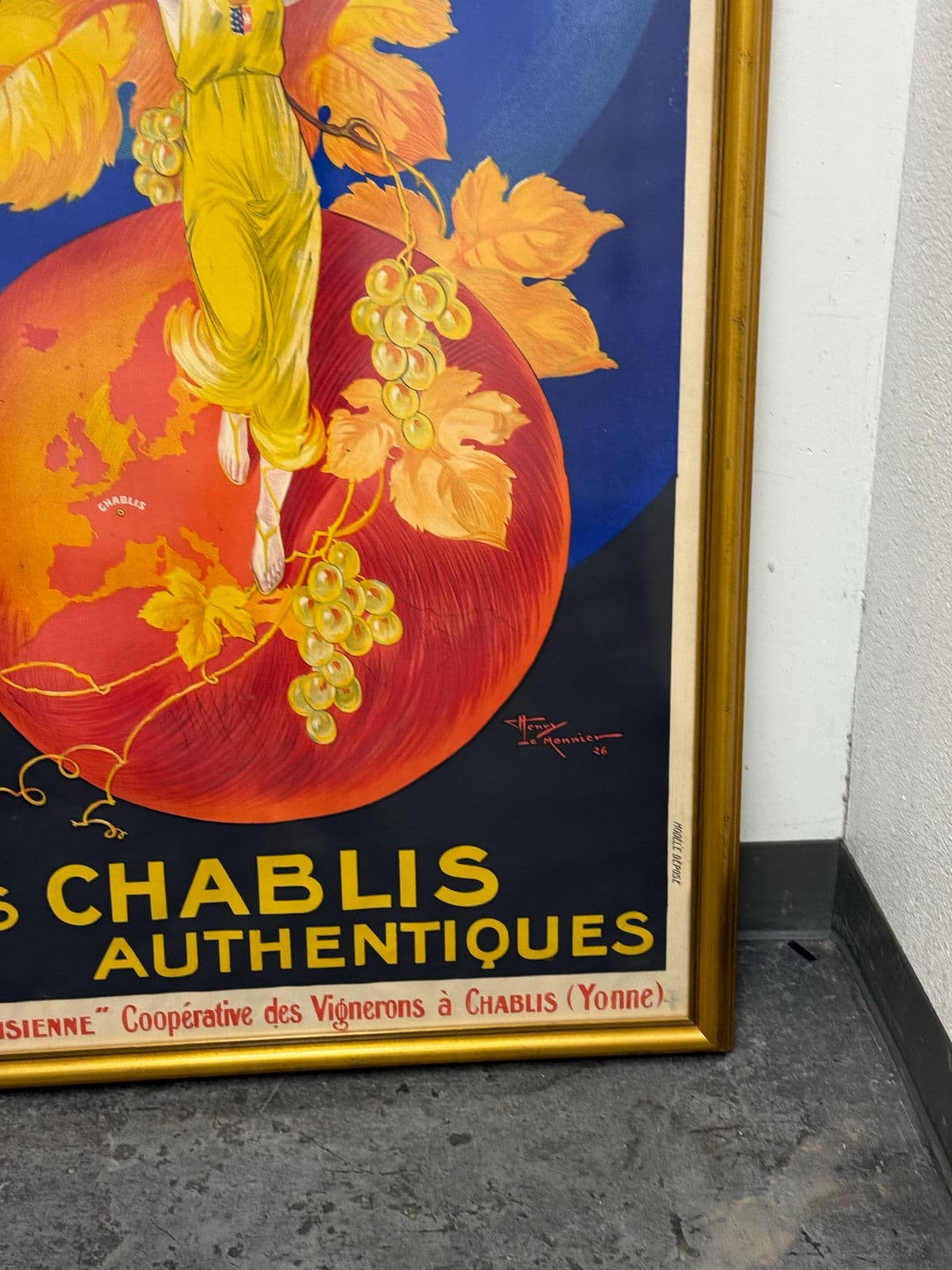 Henri Le Monnier “La Chablisienne” Lithograph, Framed - Thumbnail 9