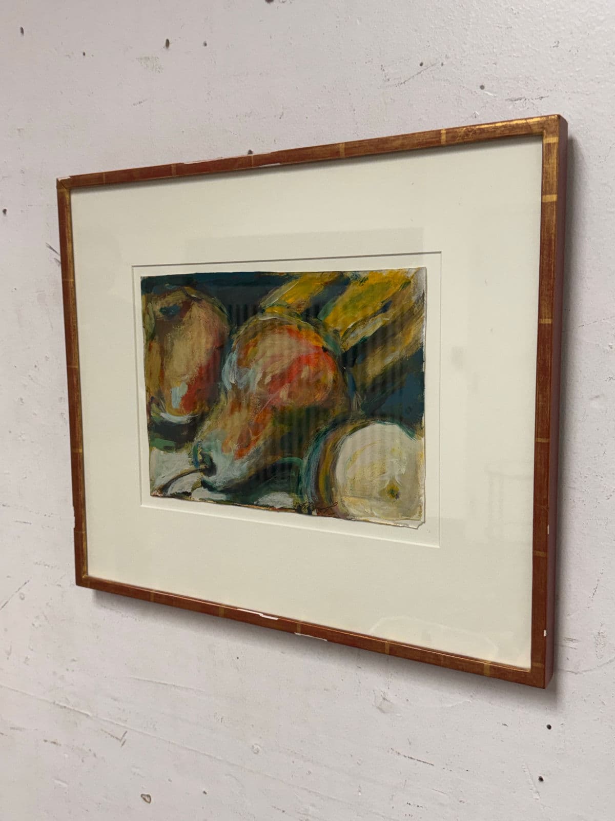 Vintage Fruit Still Life Oil Painting, Signed - Thumbnail 4