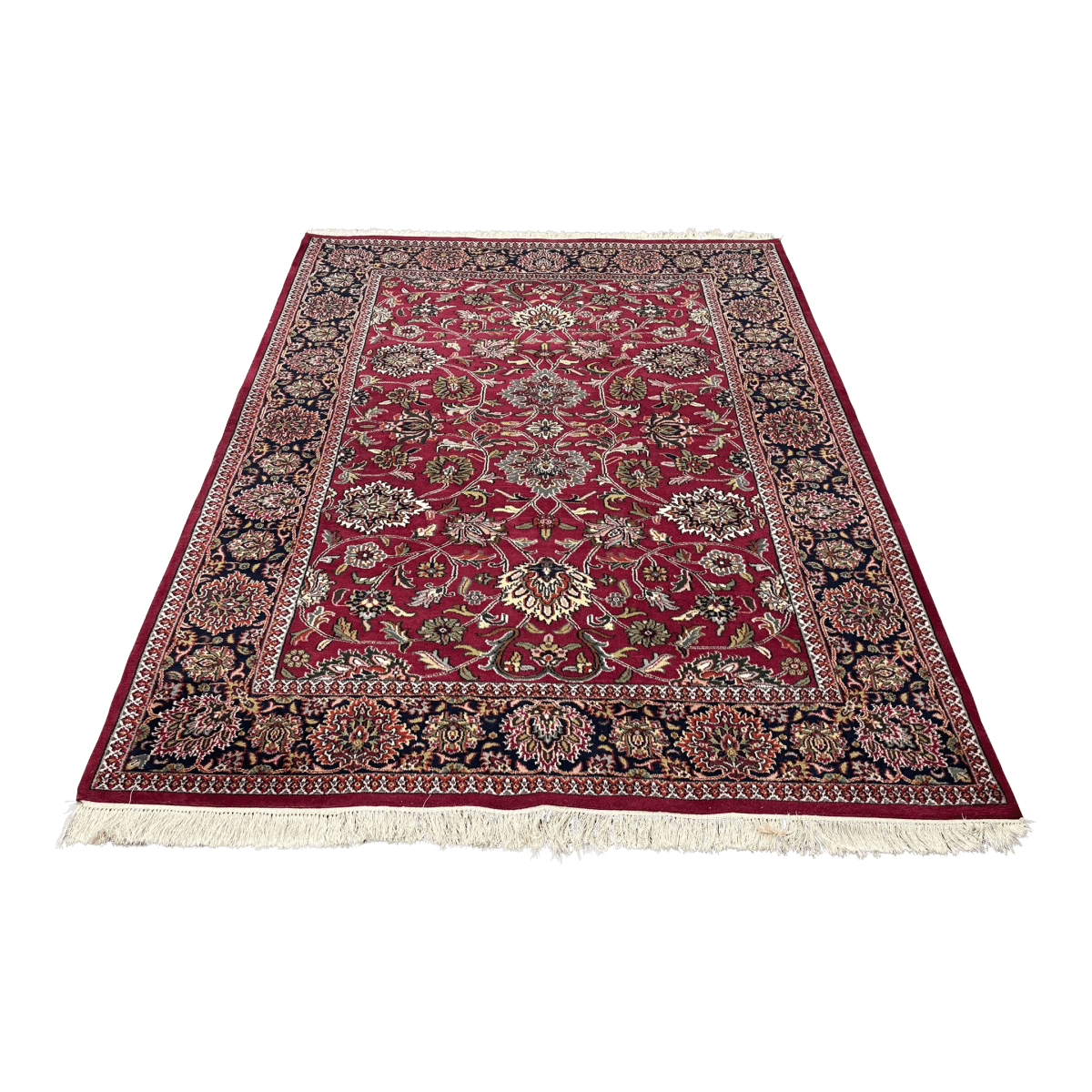 5ft 10in × 8ft 10in Oriental Wool Area Rug - Thumbnail 2