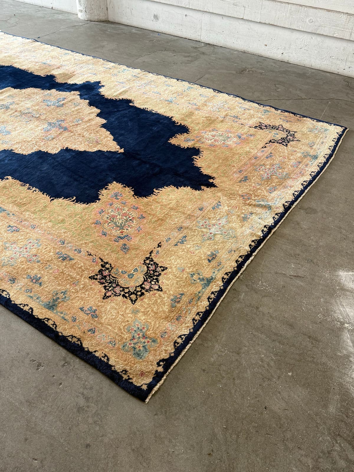 9ft 11in × 15ft 8in Circa 1960's Persian Kerman Area Rug - Thumbnail 12