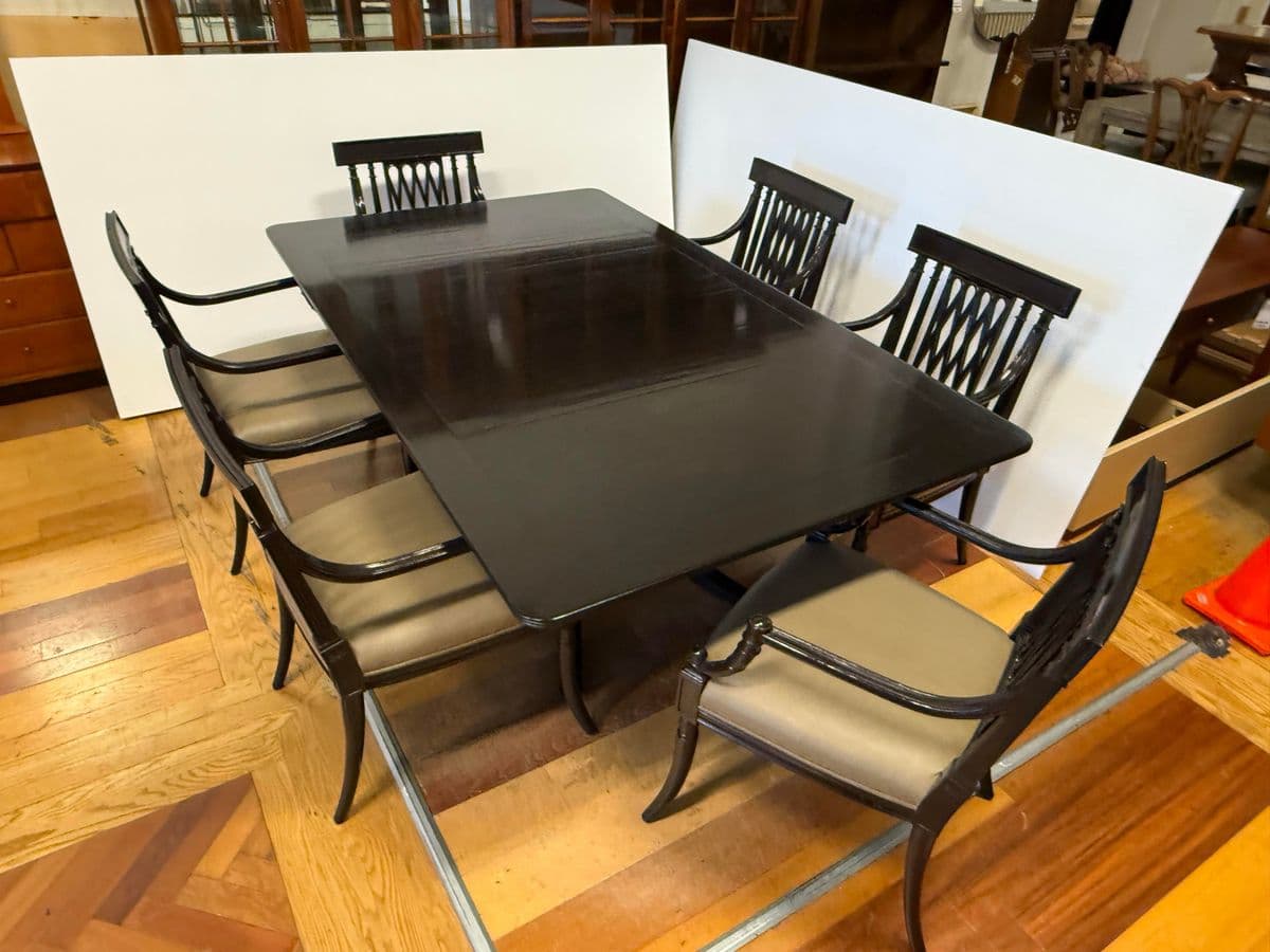 Rose Tarlow Pickwick Table + Set of Six Pope Arm Chairs, Set - Thumbnail 8