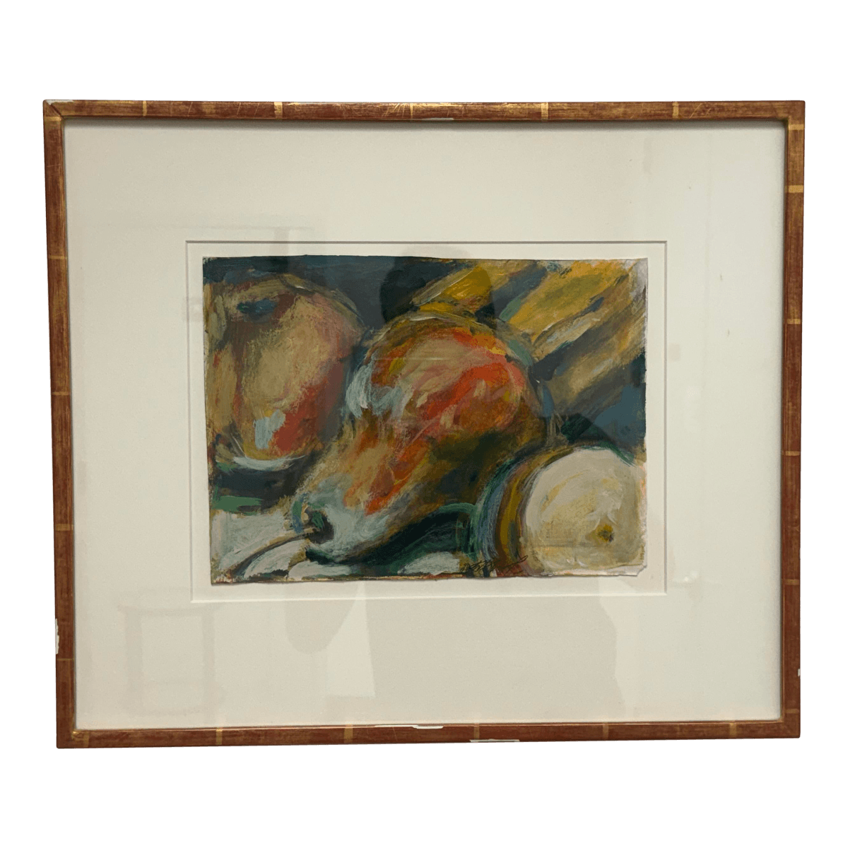 Vintage Fruit Still Life Oil Painting, Signed - Thumbnail 2