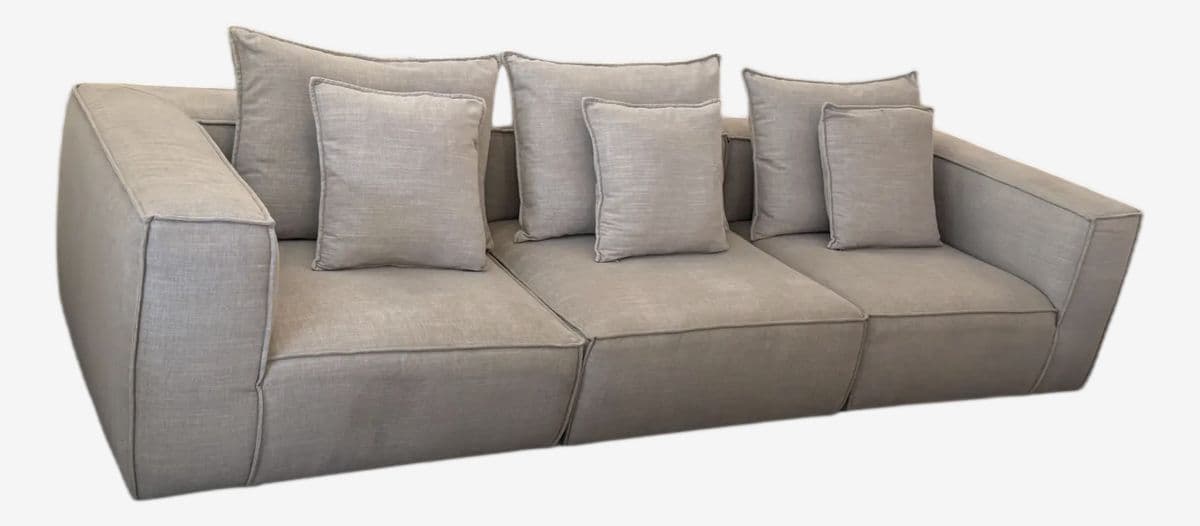 Arhaus Motion Collection Coburn Sofa, Nomad Stone - Image 1