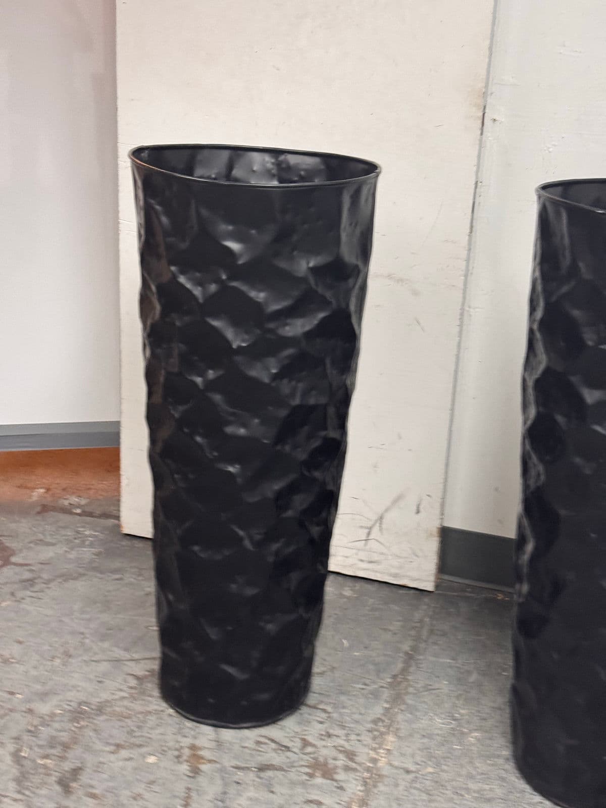 Vintage Hammered Planters, Pair - Thumbnail 10