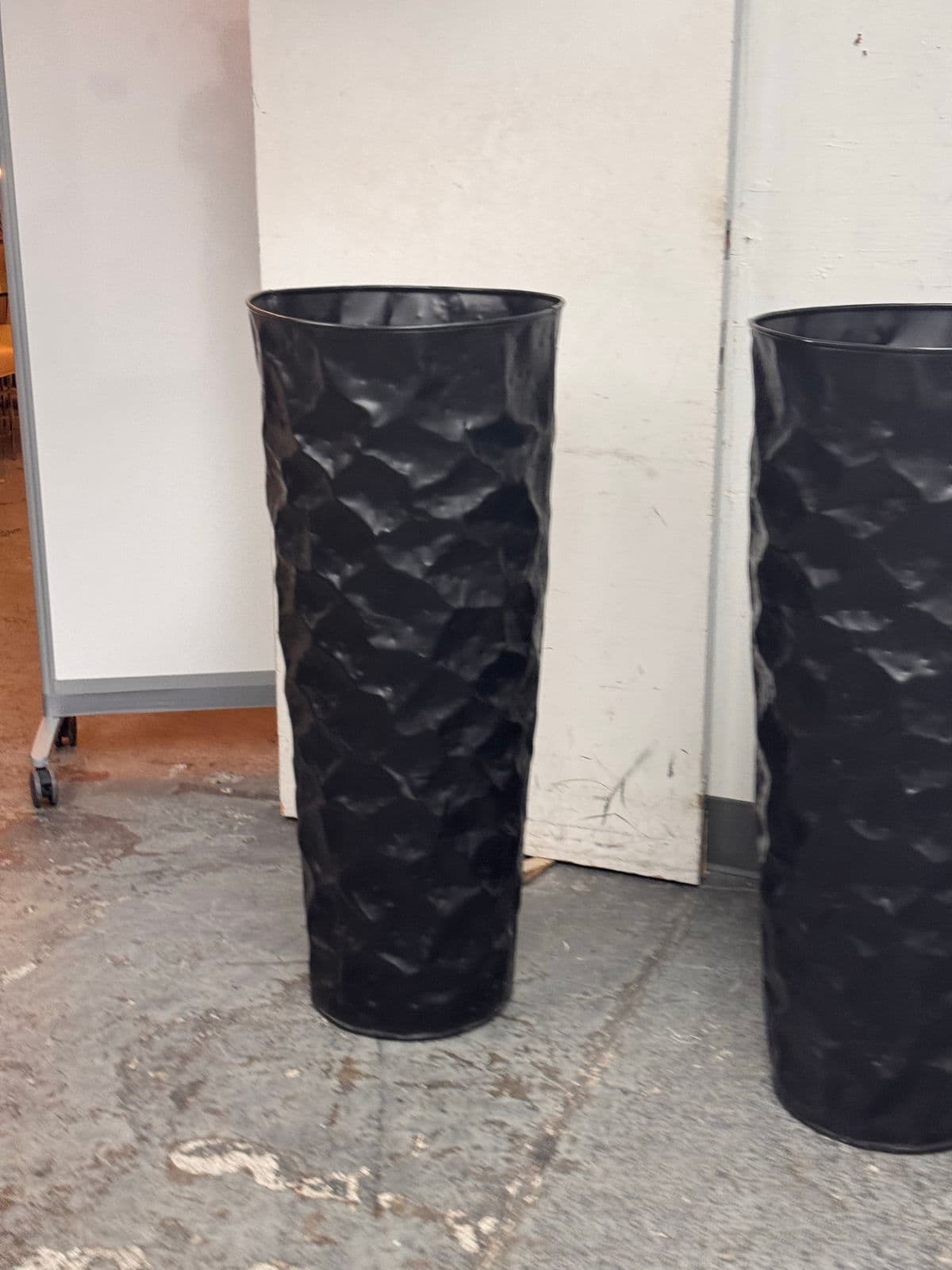 Vintage Hammered Planters, Pair - Thumbnail 12