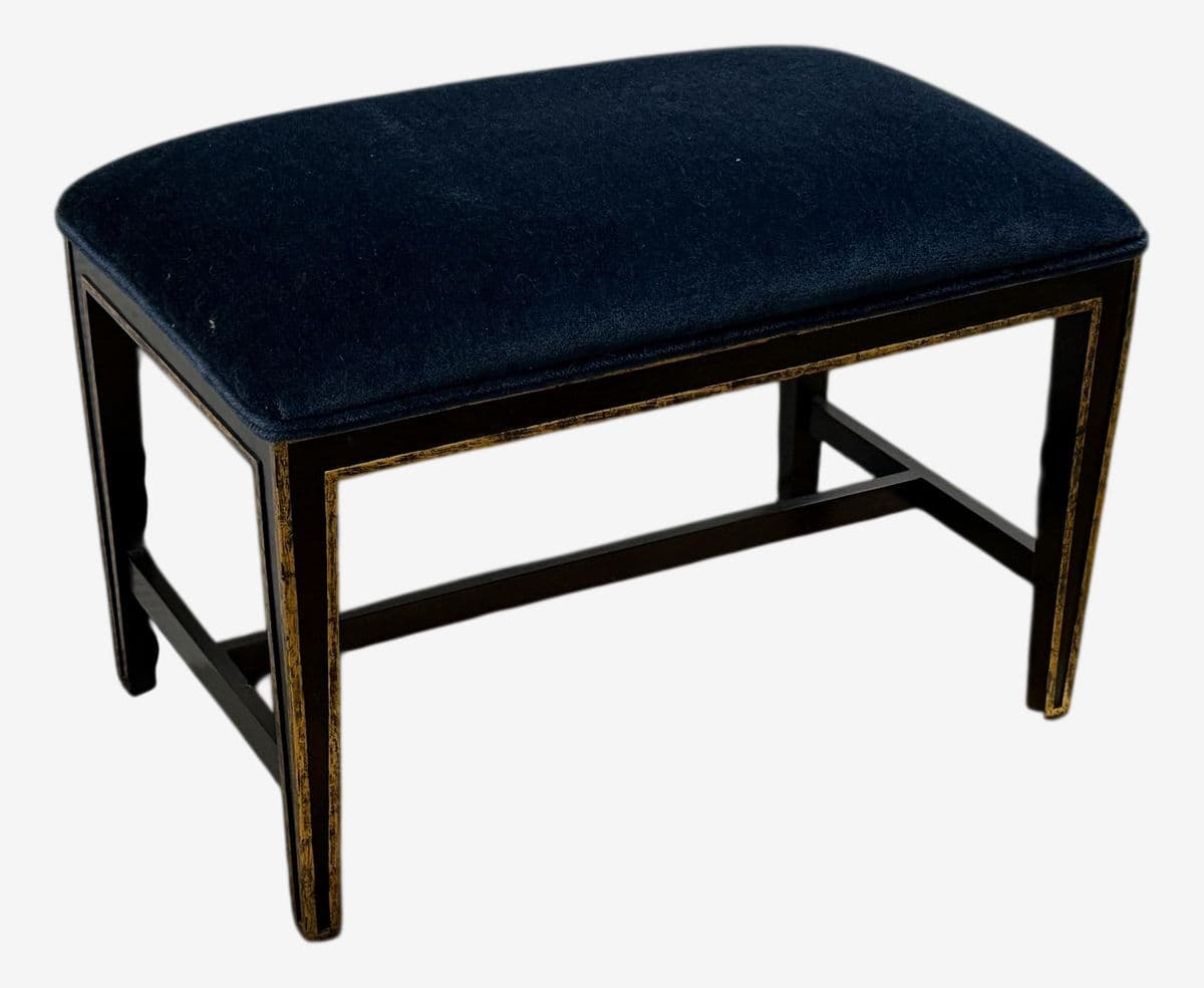 Bespoke Sapphire Velvet Bench - Image 1