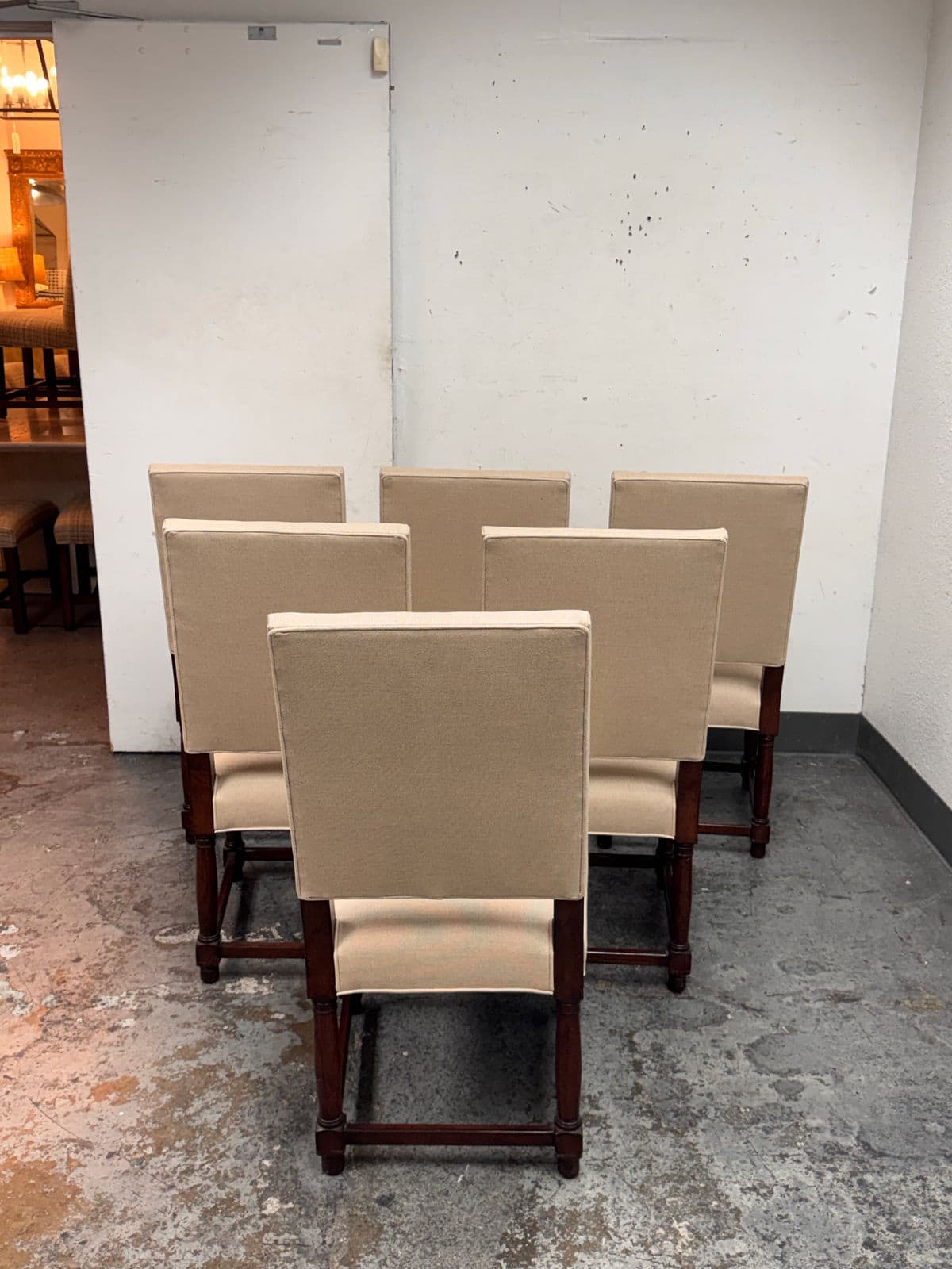 Restoration Hardware Empire Parsons Back Dining Chairs, Set of Six - Thumbnail 6