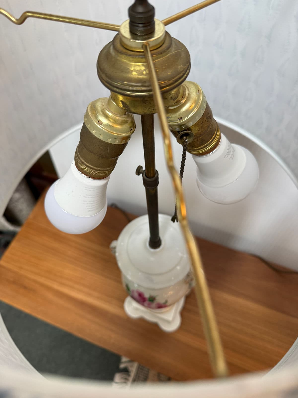 Shabby Chic Floral Urn Table Lamps, Pair - Thumbnail 10