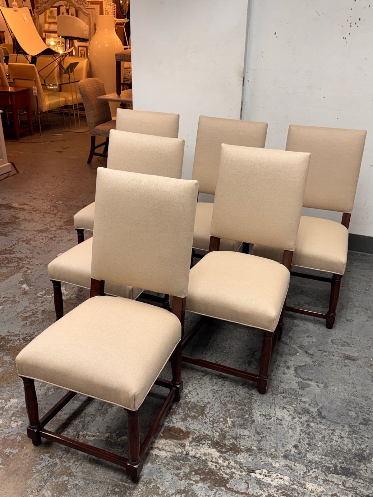 Restoration Hardware Empire Parsons Back Dining Chairs, Set of Six - Thumbnail 4