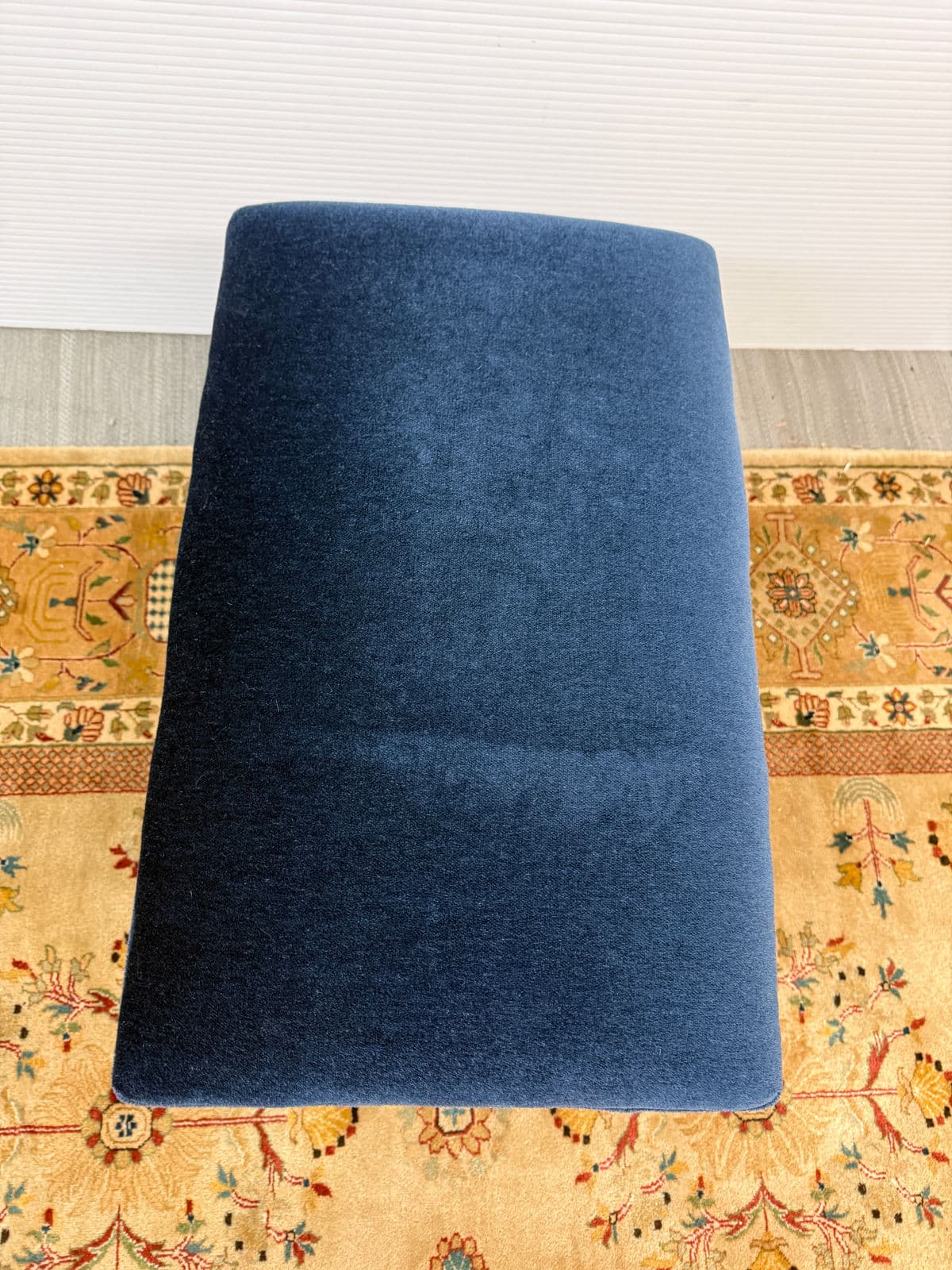 Bespoke Sapphire Velvet Bench - Thumbnail 9